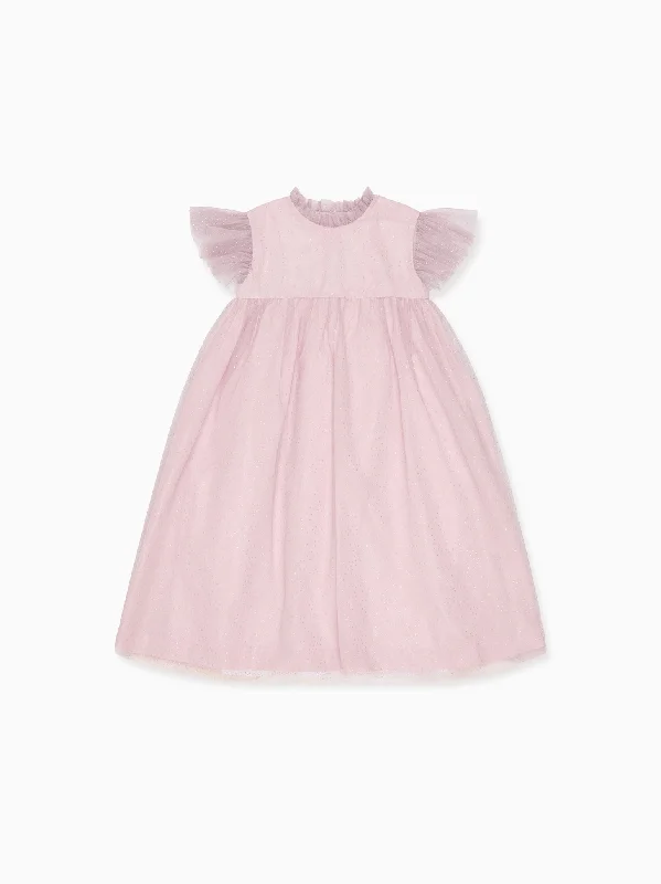 Dusty Pink Estrella Tulle Girl Empire Dress Sweet Tulle Dress