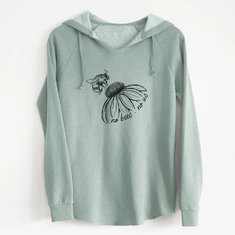 No Bees No Us - Cali Wave Hooded Sweatshirt Trendy Sweatshirt Hoodie