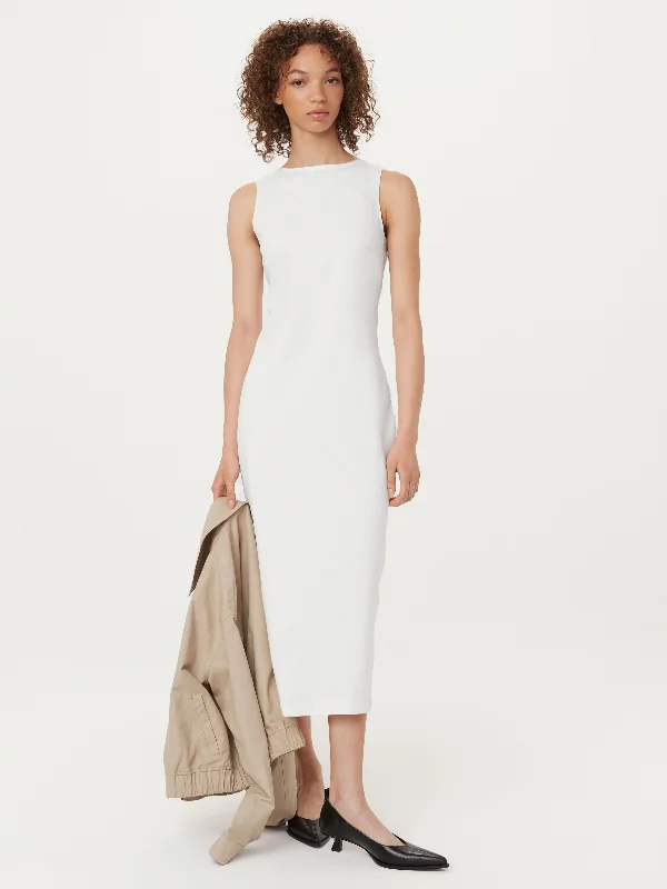 The Boat Neck Maxi Dress in White Street style maxi dresses