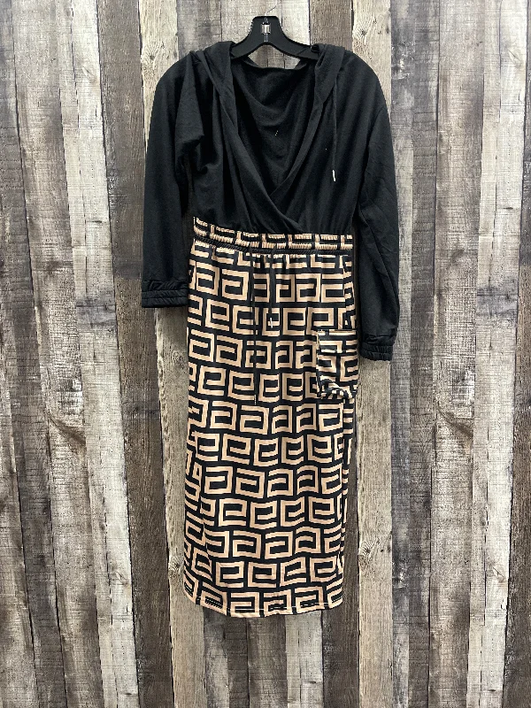 Dress Casual Maxi By Cme In Black & Gold, Size: M Trendy maxi dresses under $50