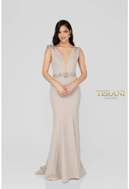 Stone 4 Terani Couture 1911E9601 Sleeveless Long Prom Dress Sale Sleeveless maxi dresses