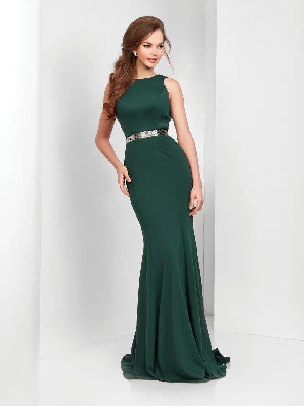 Clarisse - 3482 Sleeveless Chic Jersey Sheath Gown Women's party dresses