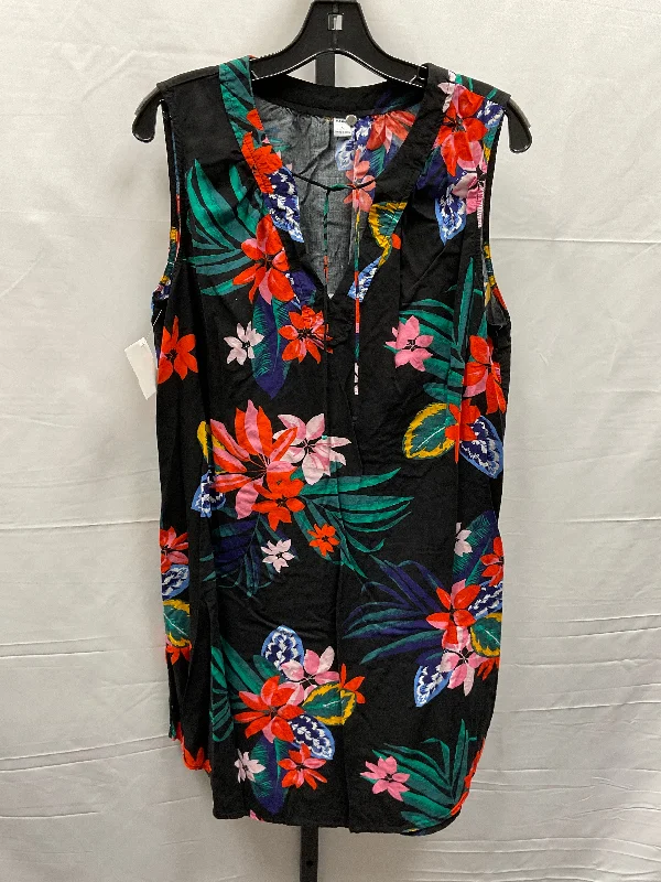 Floral Print Dress Casual Short Old Navy, Size L Girls' floral dresses