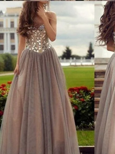 Beautiful Prom Dresses Sweetheart A-line Floor-length Sexy Prom Dress/Evening Dress JKS190 Silk unclassified dresses