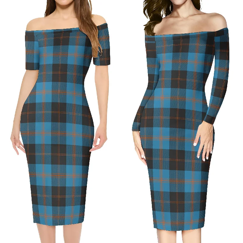 Garden (Gardyne) Tartan Off Shoulder Lady Dress Summer unclassified dresses
