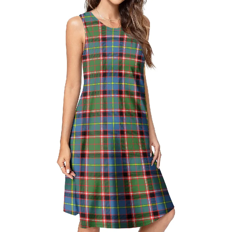 Glass Tartan Womens Casual Dresses Anniversary unclassified dresses