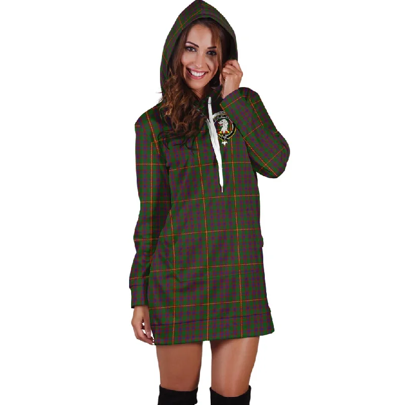 Hall Tartan Hoodie Dress with Family Crest Affordable unclassified dresses