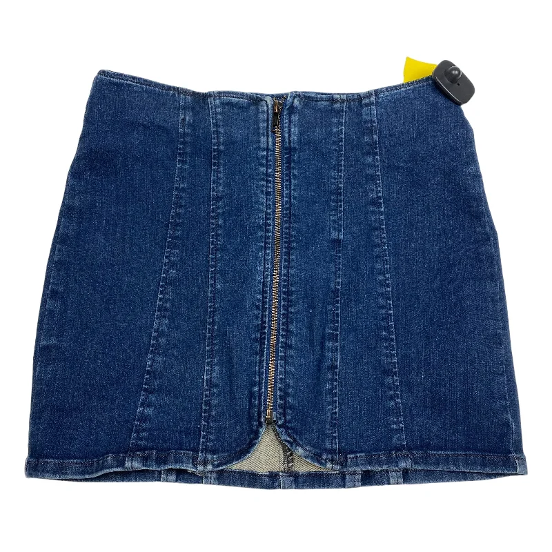 Blue Denim Skirt Mini & Short We The Free, Size S Soft Denim Skirt