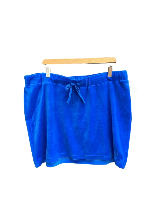 Blue Skirt Mini & Short Juicy Couture, Size 18 Bodycon Mini Skirt