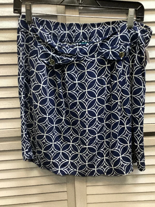 Blue & White Skirt Mini & Short Escada, Size M Camo Mini Skirt