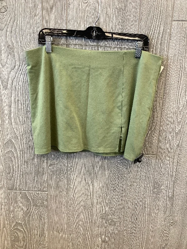 Green Skirt Mini & Short American Eagle, Size 14 Stretch Mini Skirt