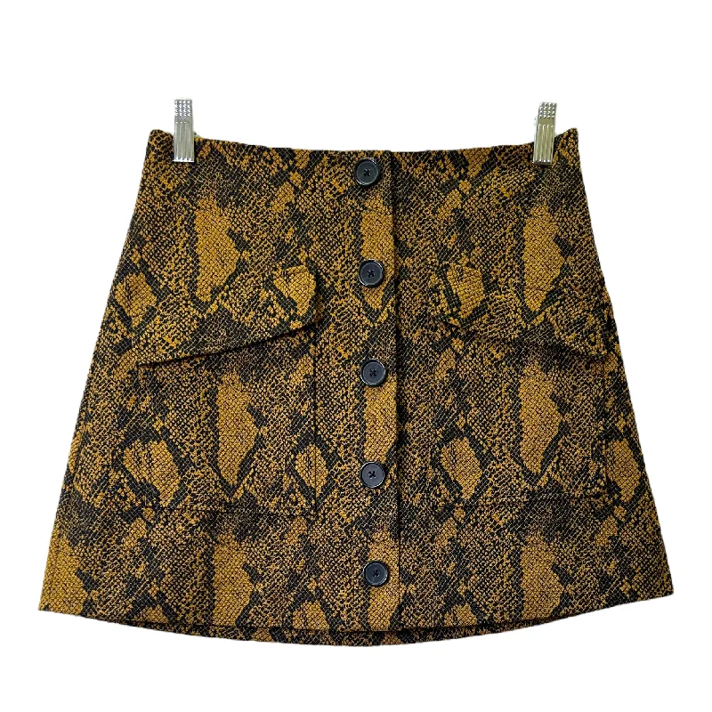 Snakeskin Print Skirt Mini & Short By Joie, Size: 4 Mini Skirt Summer