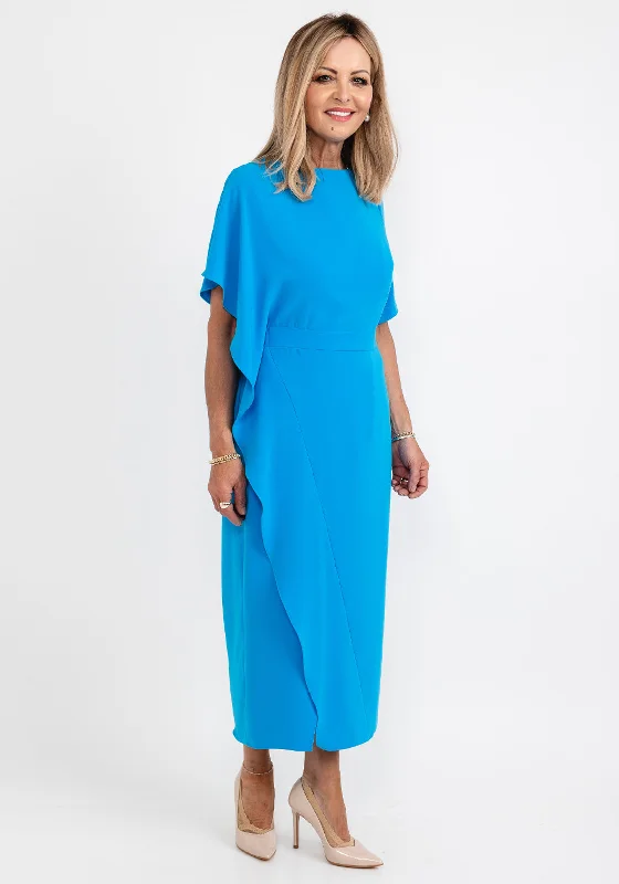 Ella Boo Drape Side Detail Maxi Dress, Ocean Summer Maxi Skirt