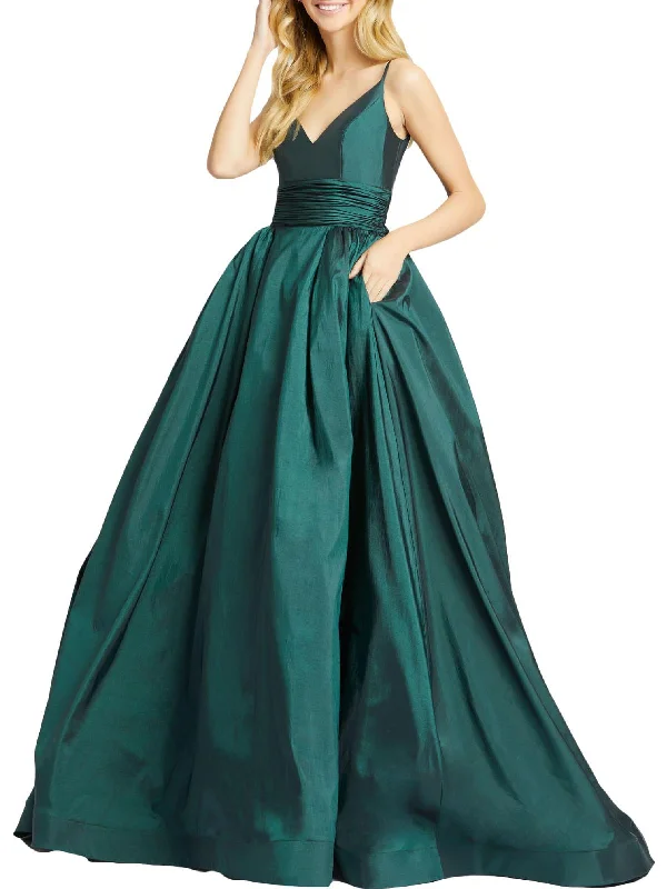 Womens Sleeveless Maxi Evening Dress Ruffle Long Maxi