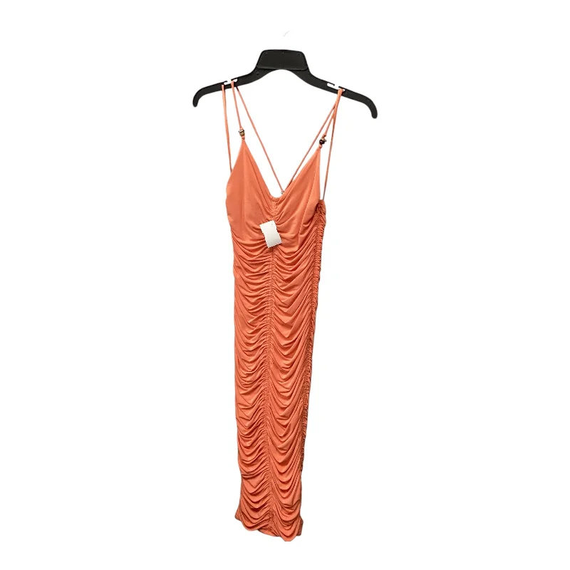 Dress Party Midi By Alc In Orange, Size: Xs Cozy Midi Skirt