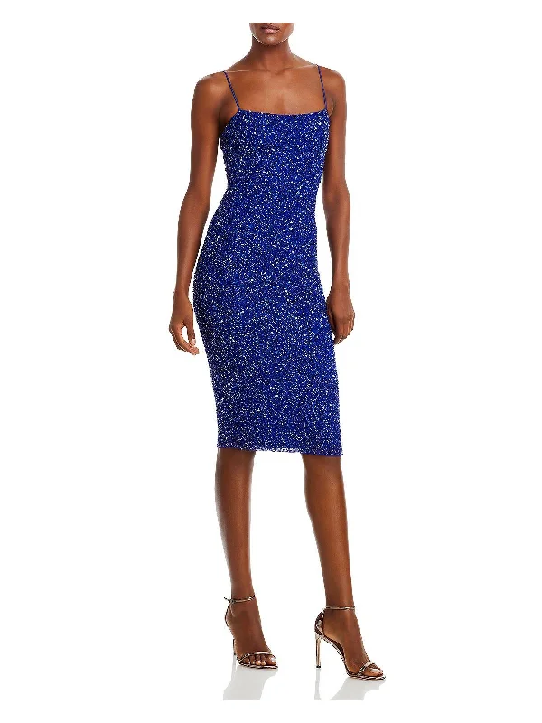 Prim Womens Sequined Midi Cocktail and Party Dress Tartan Midi Skirt