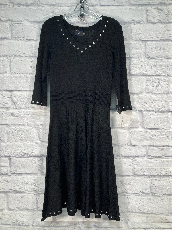 Dress Sweater By Just Taylor In Black, Size: M Long Knit Sweater Dress