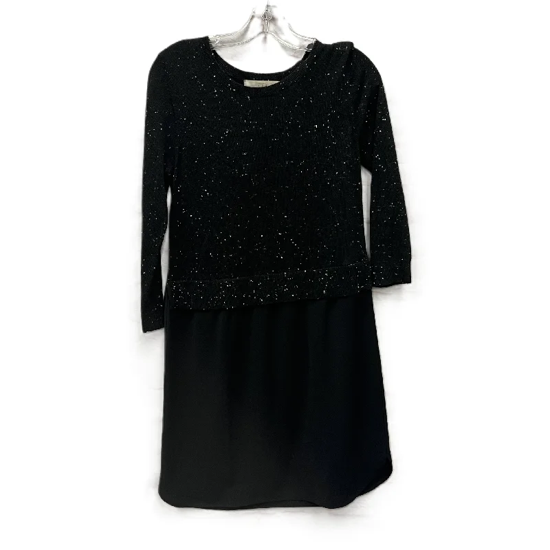 Dress Sweater By Loft In Black, Size: Xs Comfy Knit Dress